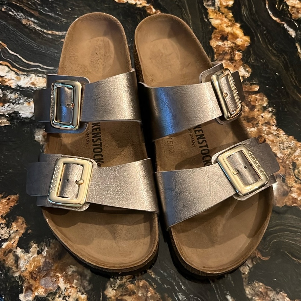 Never worn bronze Birkenstock